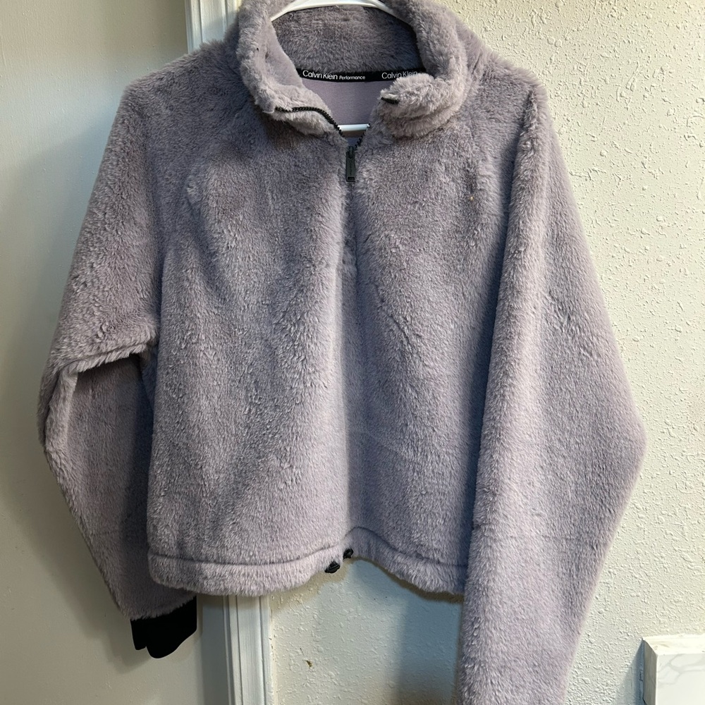 Calvin Klein Lavender Fleece Jacket